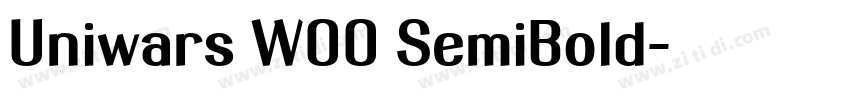 Uniwars W00 SemiBold字体转换